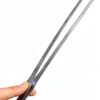 Feeding Tongs yuntop Steel Tweezers 27cm Silver Straight Curved-7