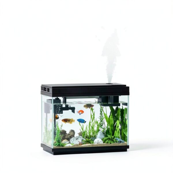 Fish Tank Smart Aquarium Kit Xyingshine 2.5Gal Smart Mist 7-Color LED-1