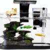 2.2 Gallon Fish Tank Kit HSIFMATE with LED Light and Quiet Filter-0