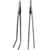 Feeding Tongs yuntop Steel Tweezers 27cm Silver Straight Curved-1