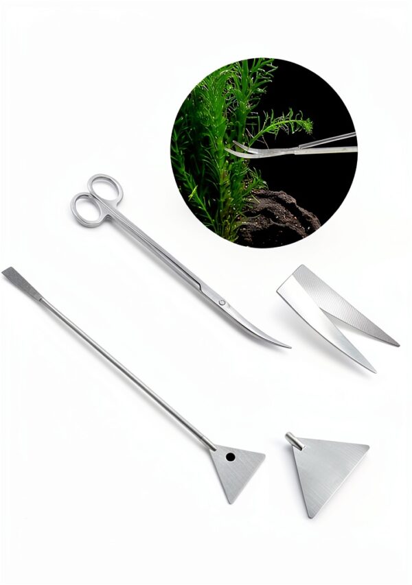 15in Aquascaping Tools 4-in-1 Stainless Steel Set by Yokgrass-3