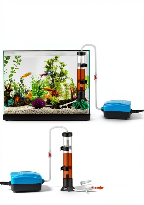 Pawfly Brine Shrimp Hatchery Kit, Shrimp Egg Incubator, Brine Shrimps Hatching Set, Artemia Hatchery with Air Pump, Live Brine Shrimps Net, Automatic Feeders & More-6