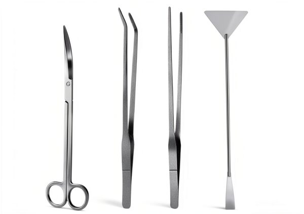 15in Aquascaping Tools 4-in-1 Stainless Steel Set by Yokgrass-1