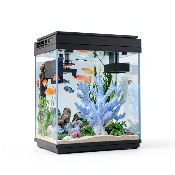 Fish Tank Smart Aquarium Kit Xyingshine 2.5Gal Smart Mist 7-Color LED-2
