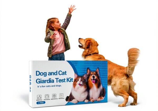 Giardia Test Kit for Cats & Dogs Tauphete – 10 Min Results, Accurate-1