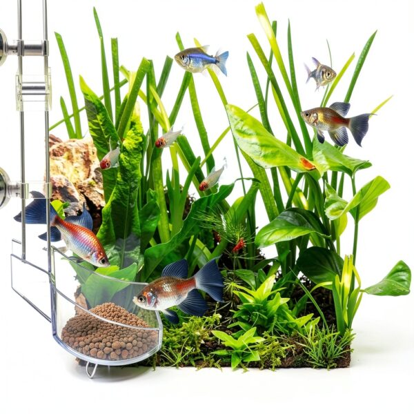 Shrimp Feeder Tube by Niuohoy Adjustable Height Anti Scattering Set-6