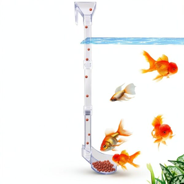 Shrimp Feeder Tube by Niuohoy Adjustable Height Anti Scattering Set-5