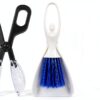 Tiny Cleanning Broom, Scooper Feeding Tool,Mini Dustpan and Brush, Stainless Steel Tweezer for Reptile and Other Small Animals Supplies House Bedding 3Pcs-0