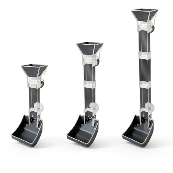 Shrimp Feeder Tube by Niuohoy Adjustable Height Anti Scattering Set-2