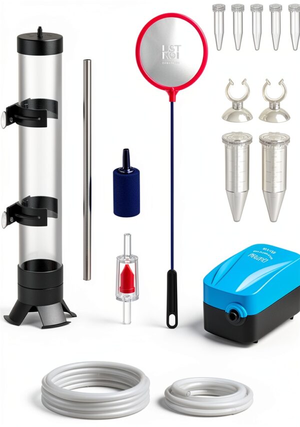 Pawfly Brine Shrimp Hatchery Kit, Shrimp Egg Incubator, Brine Shrimps Hatching Set, Artemia Hatchery with Air Pump, Live Brine Shrimps Net, Automatic Feeders & More-0