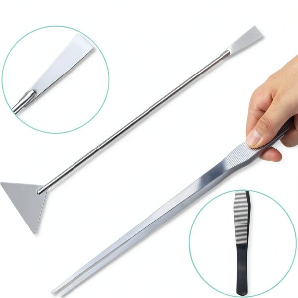 Aquarium Aquascape Tools Kit Petsocie 15‑Inch Steel 4‑in‑1 Set-2