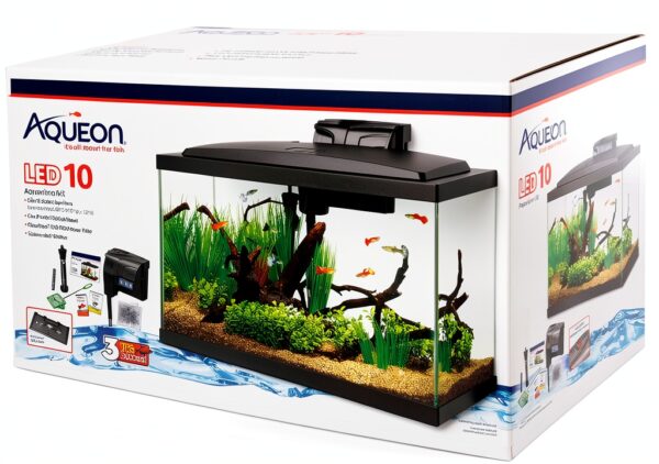 Aqueon Aquarium Fish Tank Starter Kit 10 Gallon with LED Lighting-7
