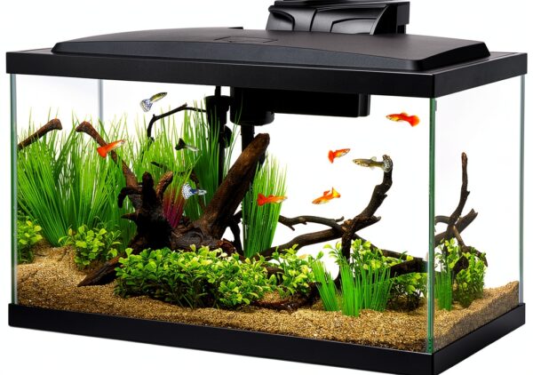 Aqueon Aquarium Fish Tank Starter Kit 10 Gallon with LED Lighting-0