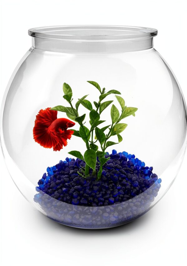 Newpol Mini Plastic Aquarium Starter Kit 0.8 Gallon Fish Tank-0