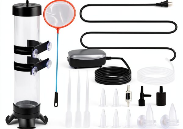 Brine Shrimp Hatchery Kit NestBasics with Silver Air Pump Incubator-0