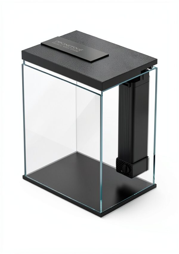Betta Fish Tank Pronetcus 2 Gallon Glass Aquarium Starter Kit Black-5