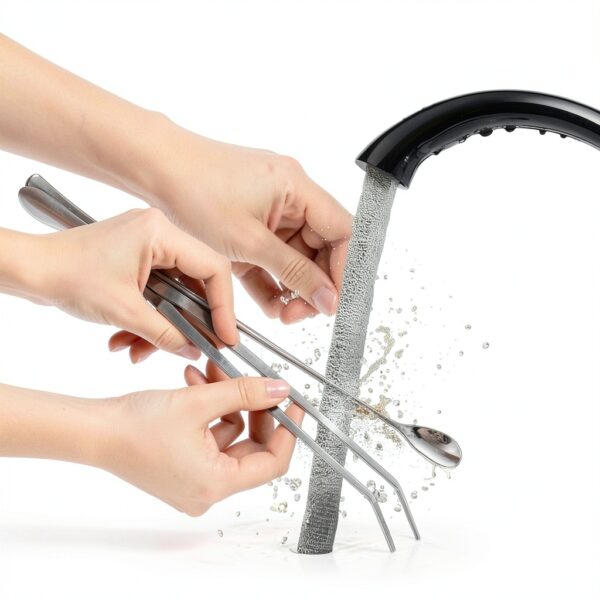 Reptile Feeding Tongs Quelong Stainless Steel Long Spoon 10in/10.6in-2