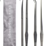 Aquarium Aquascape Tools Kit Petsocie 15‑Inch Steel 4‑in‑1 Set-0