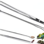 Reptile Feeding Tongs Quelong Stainless Steel Long Spoon 10in/10.6in-0
