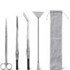 Aquarium Aquascape Tools Kit Petsocie 15‑Inch Steel 4‑in‑1 Set-1