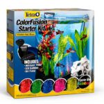 Tetra 3 Gallon Small Fish Tank, Aquarium Starter Kit, with Filter, Air pump, & Color Changing Light, Half Moon shape, for Gold Fish & Betta-0