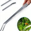 Aquarium Aquascape Tools Kit Petsocie 15‑Inch Steel 4‑in‑1 Set-3