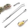 Reptile Feeding Tongs Quelong Stainless Steel Long Spoon 10in/10.6in-1