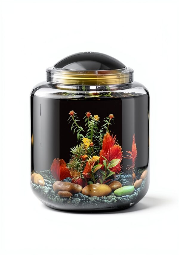 Hex BettaTank 1 Gallon LED Aquarium by Koller Products Durable Plastic-1